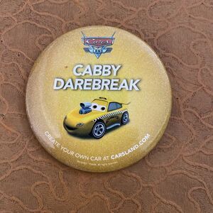 Disney California Adventure Cars Land Cabby Darebreak Collector Button Pin Promo
